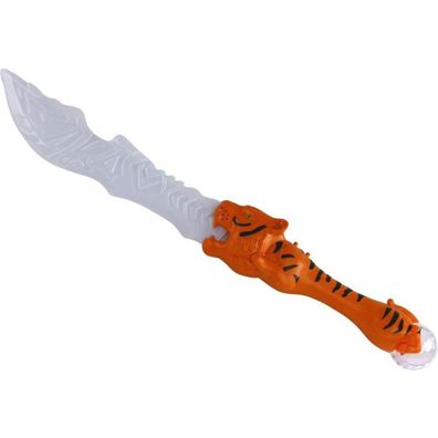 Leantoys Lichtschwert, tigerförmiger Griff, orange