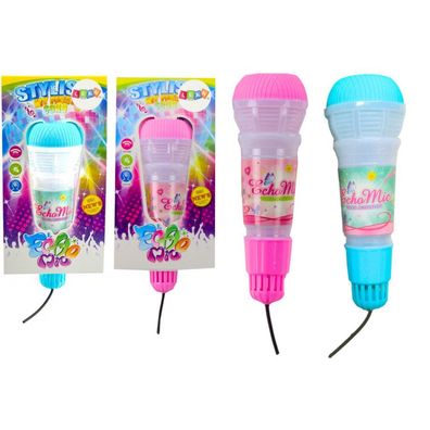 Leantoys Kindermikrofon Echo Light Pink Blau