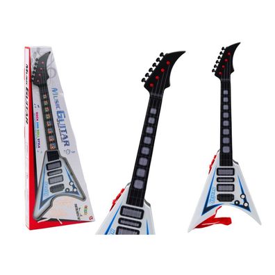 E-Gitarre für Kinder, leichte Melodien, weiß