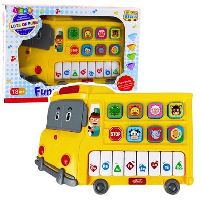 E-Piano Pädagogisch für Kleinkinder Gelber Bus