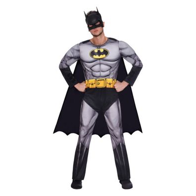 Amscan Batman Kostüm Grau Erwachsene - XL