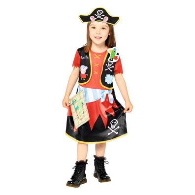 Amscan Kleine Peppa Wutz Piraten Lady Kinderkostüm