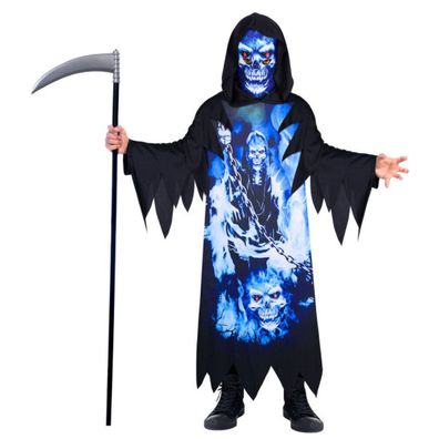 Amscan Neon Reaper Boy Kostüm recycelbar