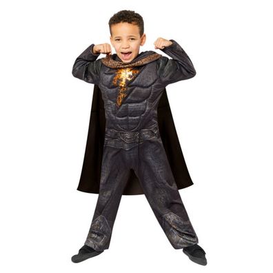 Riethmueller Black Adam Kinderkostüm gepolstert schwarz-gold - 128 (6-8 Jahre)