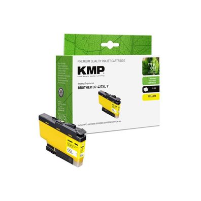 KMP Patrone Brother LC427XLY yellow 5000 Seiten