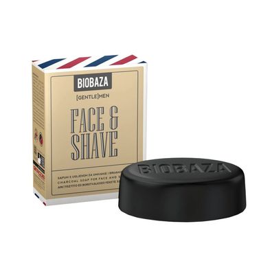 Biobaza, Black Energy, Charcoal, Talgregulierend, Rasierseife, 100 g