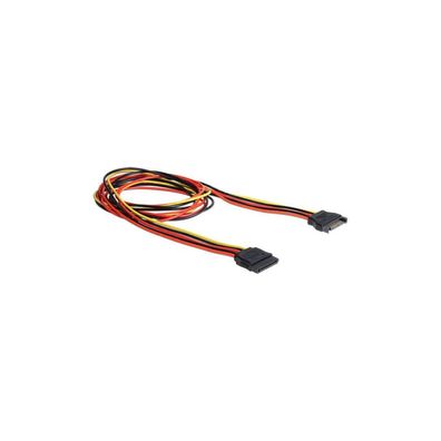 DELOCK Stromkabel SATA 15Pin -> SATA 15Pin St/Bu 1.00m