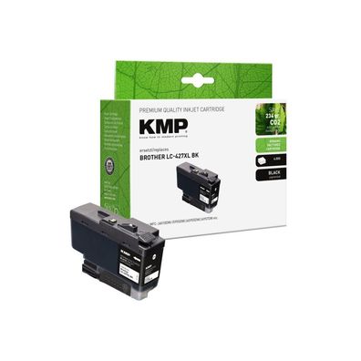 KMP Patrone Brother LC427XLBK black 6000 Seiten remanufactured