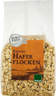 3x Kornkreis Bioland Haferflocken, kernig 500g