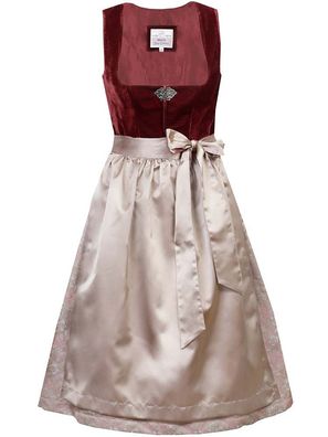 MarJo Dirndl Fenja 65er Länge rot