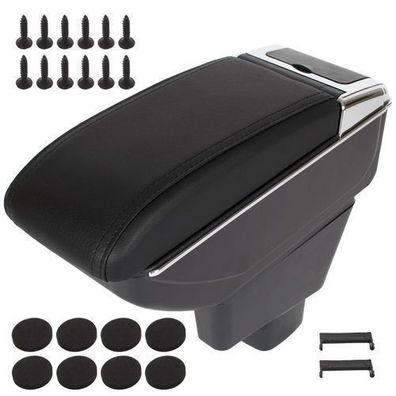Suzuki SX4 2006 - Armlehne mit Staufach, schwarzes Öko-Leder + Montagesatz