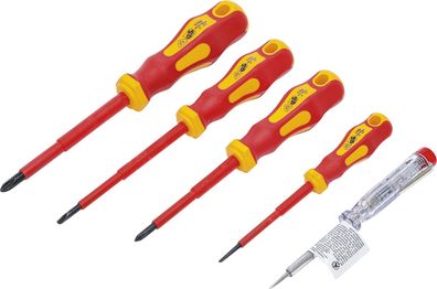 BGS-35815 I VDE-Elektriker-Schraubendreher-Satz, 5-tlg