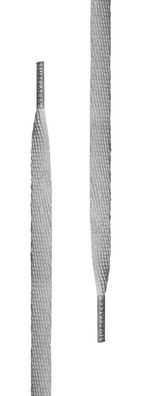 Tubelaces Schnürsenkel White Flat Lightgrey