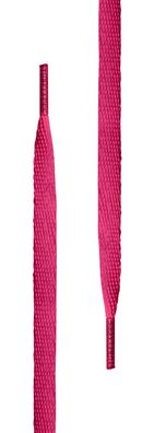 Tubelaces Schnürsenkel White Flat Magenta