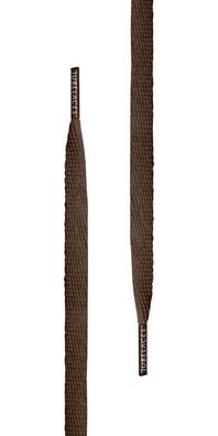 Tubelaces Schnürsenkel White Flat Brown-140 cm