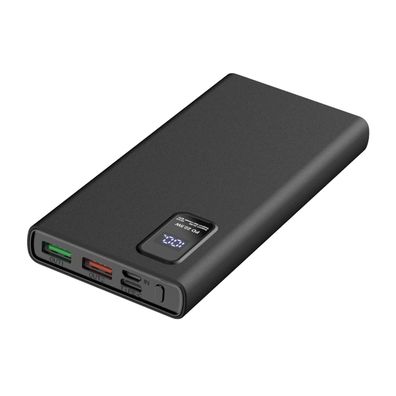 Platinet Powerbank 10000 mAh PD 3.0 QC 3.0 22,5 W LED Display Schwarz