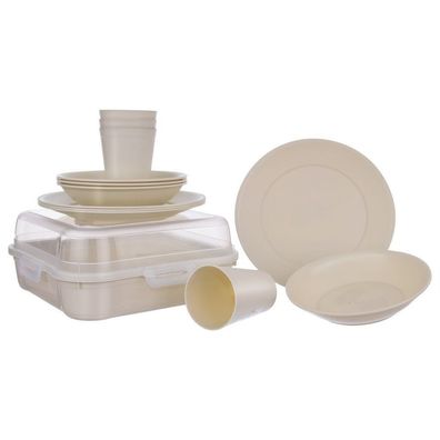 Picknickset aus Kunststoff, 13-teilig
