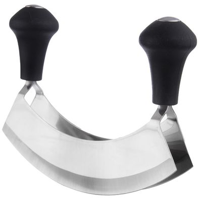 Kräuterhacker aus Stahl, 17 cm