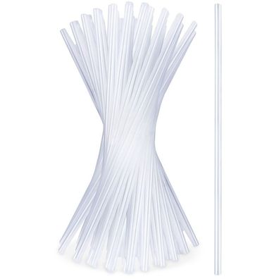 Transparente Trinkhalme 22 cm 50 Stück