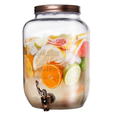 Glasgetränkekrug mit Zapfhahn, 8,8 l