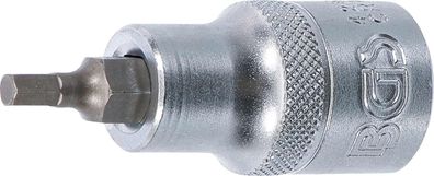 Bit-Einsatz, Innen-6-Kant, 12,5 (1/2), 53 mm lang, 4 mm