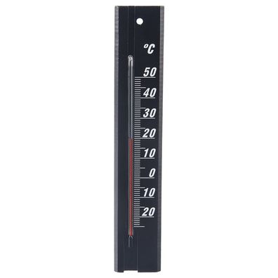 Universelles Holzthermometer, schwarz, 20 cm