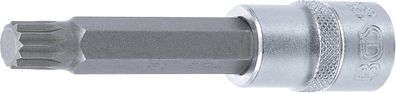 Bit-Einsatz 12,5 (1/2), Innenvielzahn, 100 mm lang, M12