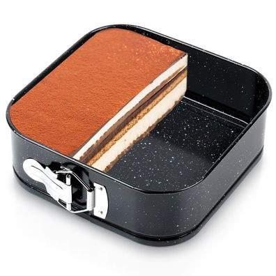 Ausziehbare Backform aus Granit, 20 x 20 x 6,8 cm