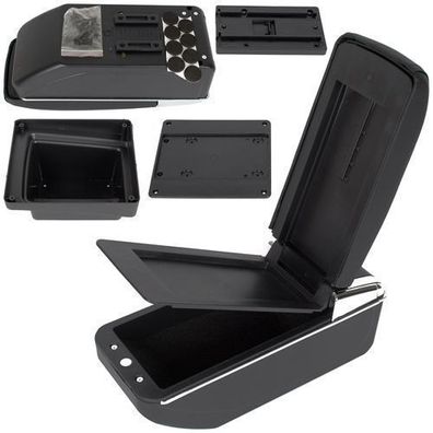 VW Tiguan I 07-16 Armlehne mit Ablagefach, Schwarzes ECO-LEDER + Montagesatz