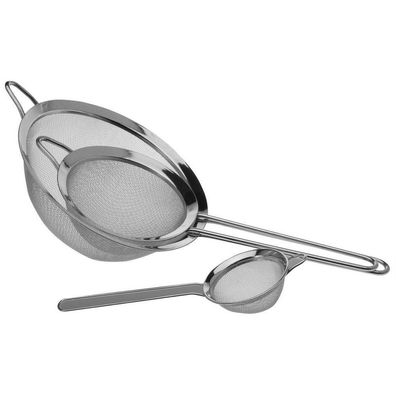 Küchensieb aus Stahl 8 / 14 / 20 cm 3 Stück