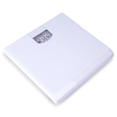 Weiße mechanische Badezimmerwaage 120 kg