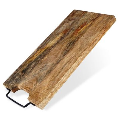 Schneide- und Servierbrett aus Holz, 44 x 19 cm