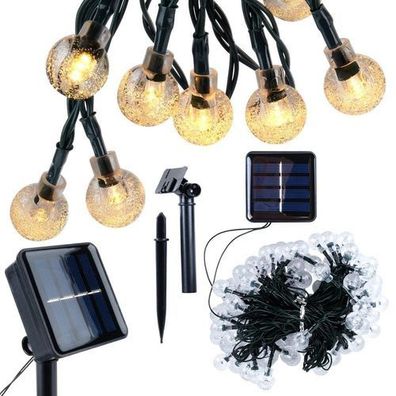Solarbetriebene LED-Gartengirlande 10 m 100 Stück