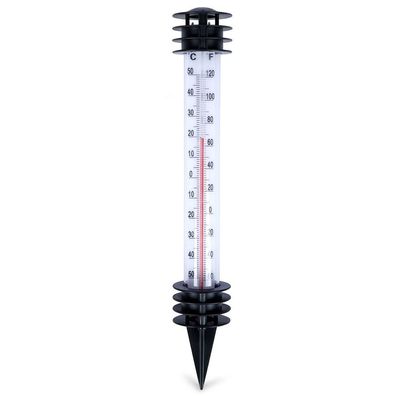 Weißes Außenthermometer, eingeführt, 23 cm