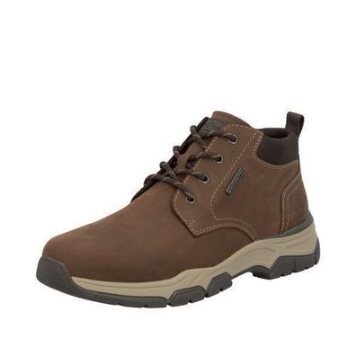 Rieker Schnürstiefel - Braun Glattleder