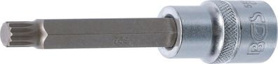 Bit-Einsatz, Innenvielzahn, 12,5 (1/2), 100 mm lang, M9