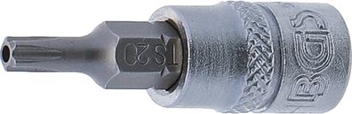 Bit-Einsatz, TS-Profil mit Bohrung, 6,3 (1/4), TS20x38 mm