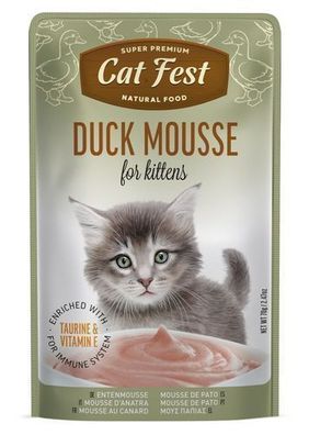 Cat Fest Beutel für Kätzchen „Duck Mousse“ 70 g