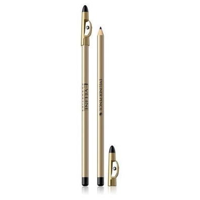 Eveline Cosmetics Eyeliner Stift Schwarz - Präzise Augenkontur, 1 Stück