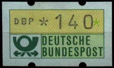 BRD ATM 1981 Nr 1-1-140R postfrisch X13AF32