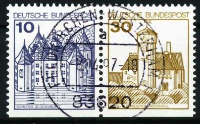 BRD BUND Zusammendruck Nr W64I zentrisch gestempelt WAAGR PA X5F34CA