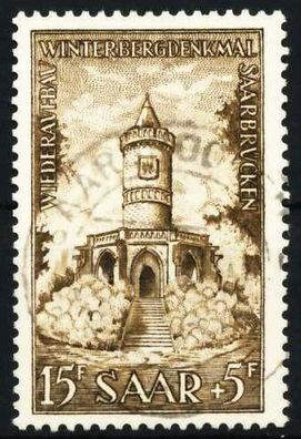 Saarland 1956 Nr 375 zentrisch gestempelt X5F38EA