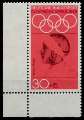 BRD 1968 Nr 564 postfrisch ECKE-ULI X8EF6B2