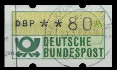 BRD ATM 1981 Nr 1-1-080R zentrisch gestempelt X9740E2