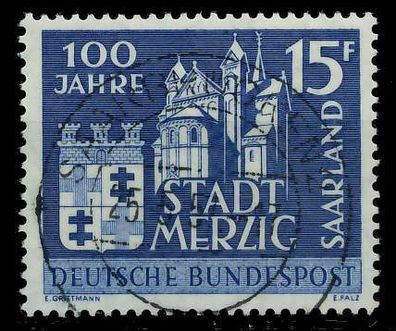 SAAR OPD 1957 Nr 401 zentrisch gestempelt X79CA22