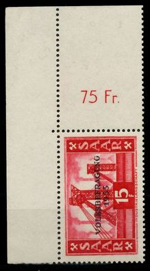 Saarland 1955 Nr 362 postfrisch ECKE-OLI X79DD8E