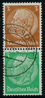 D-REICH Zusammendruck Nr S127 gestempelt SENKR PAAR X7A4072
