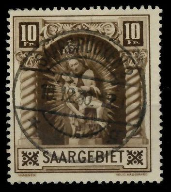 Saargebiet 1925 Nr 103II zentrisch gestempelt ATTEST X7B0EAA