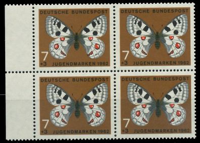 BRD 1962 Nr 376 postfrisch Viererblock SRA X7E8922