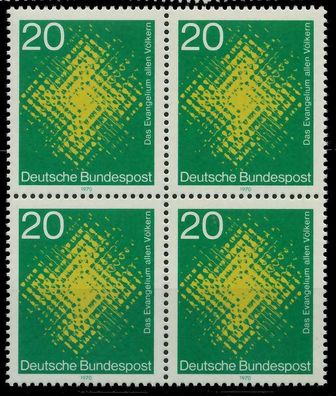 BRD 1970 Nr 647 postfrisch Viererblock X7F375E